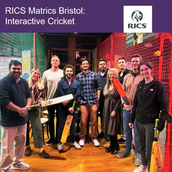 Chris hits a six at RICS Matrics Cricket