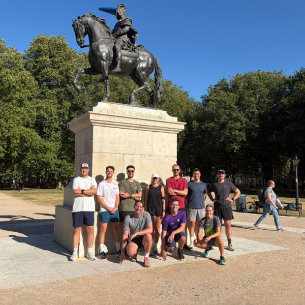 Chris leads the fft Western Wellness Week run club