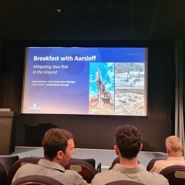 Rohan Short joins piling seminar with Aarsleff