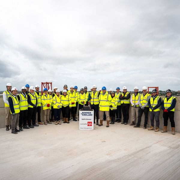 Topping out at Kingfisher Court